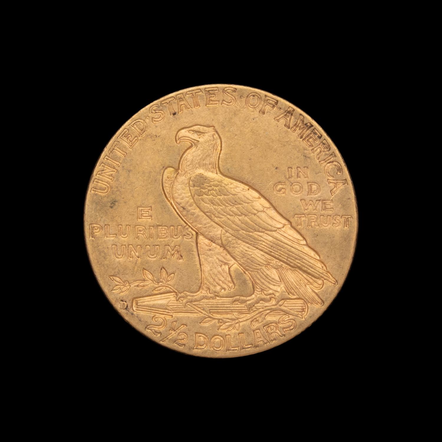 A 1925-D Indian Head $2.50 Gold Coin