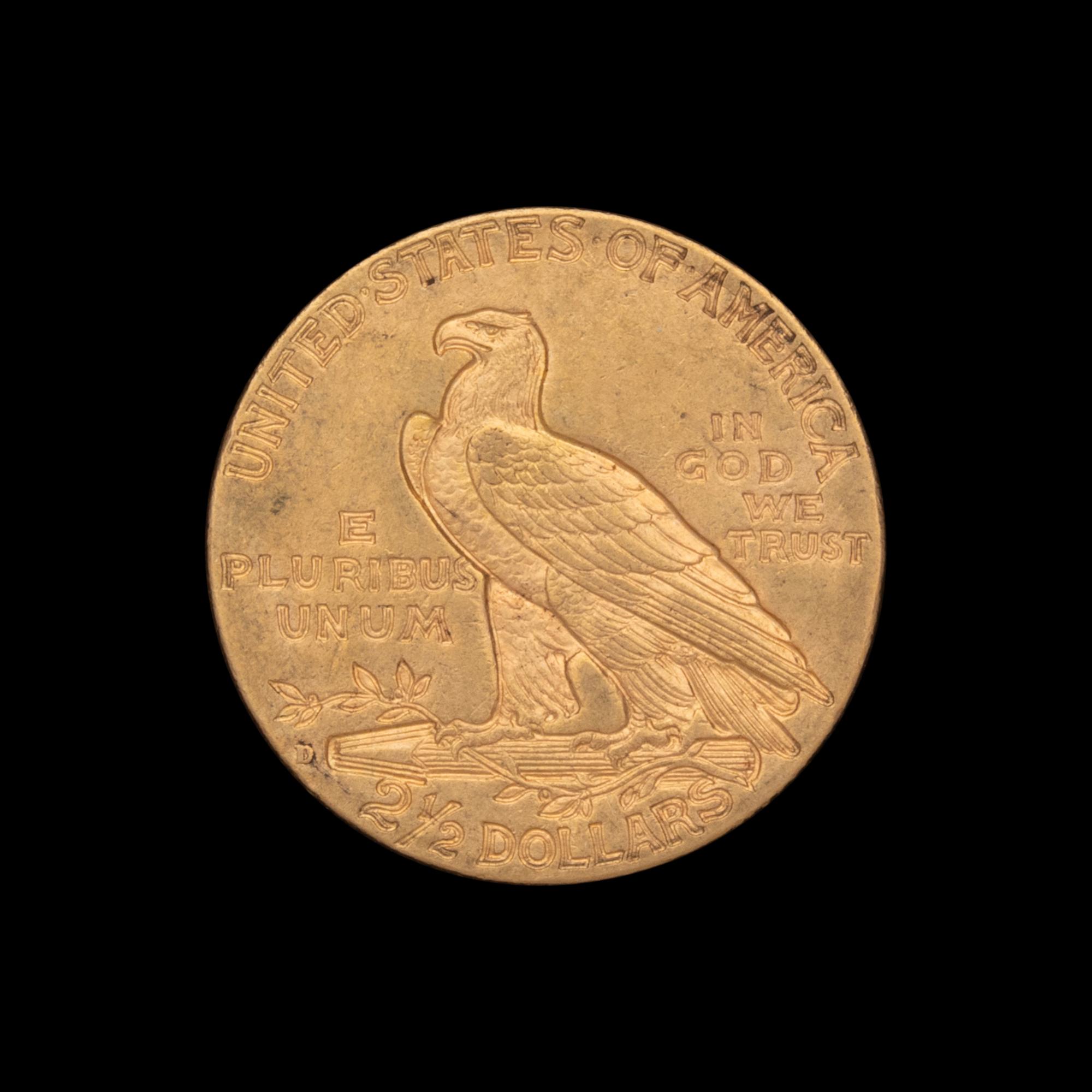 A 1925-D Indian Head $2.50 Gold Coin