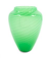 Large Jade Swirl Vase