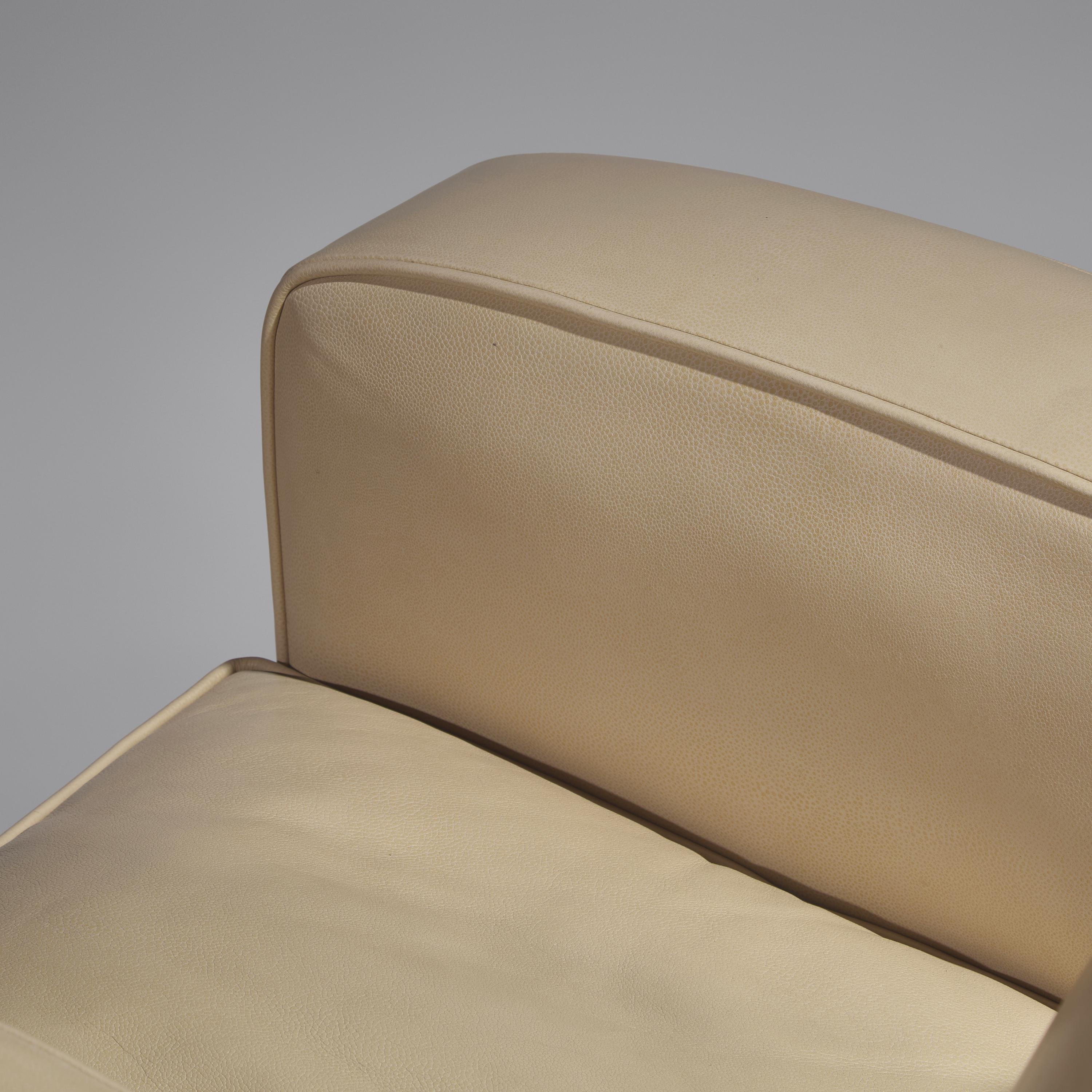 Jacques Adnet (French, 1900–1984) — Pair of French Art Deco Modernist Club Chairs, c. 1930