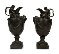 A Pair of Wedgwood Basalt Ewers — 19TH/20TH CENTURY