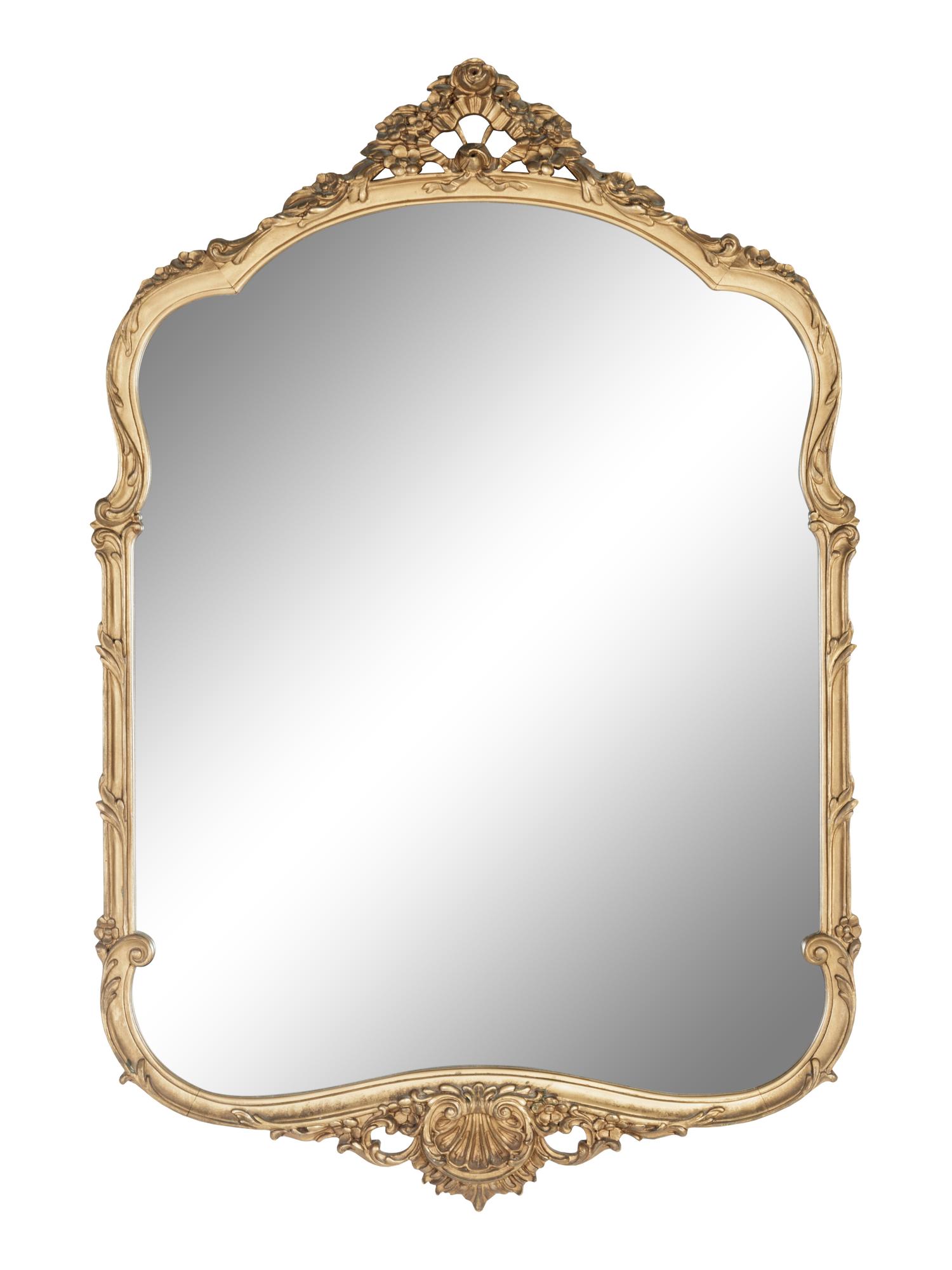 A Rococo Style Giltwood Mirror