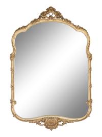 A Rococo Style Giltwood Mirror