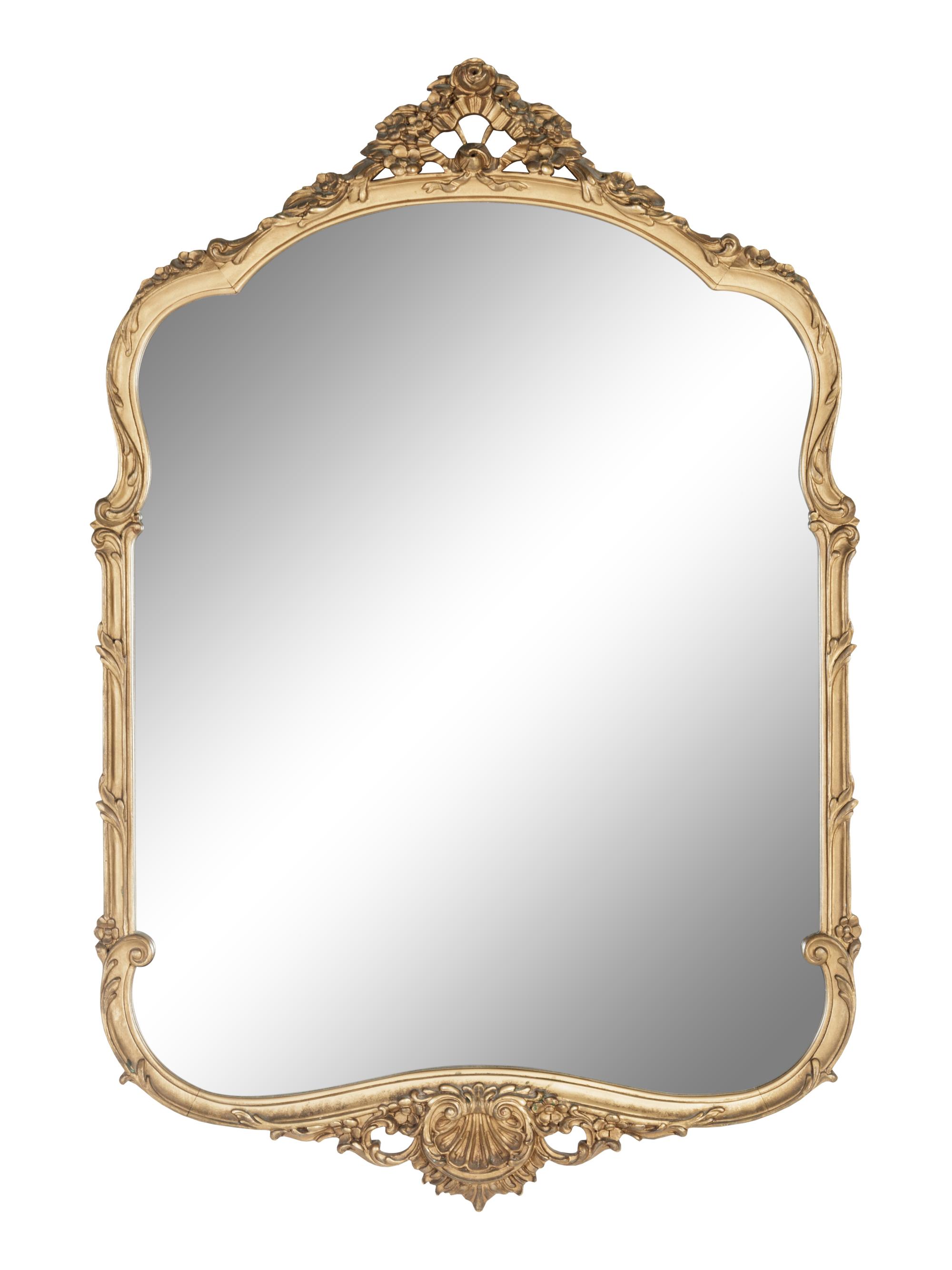 A Rococo Style Giltwood Mirror