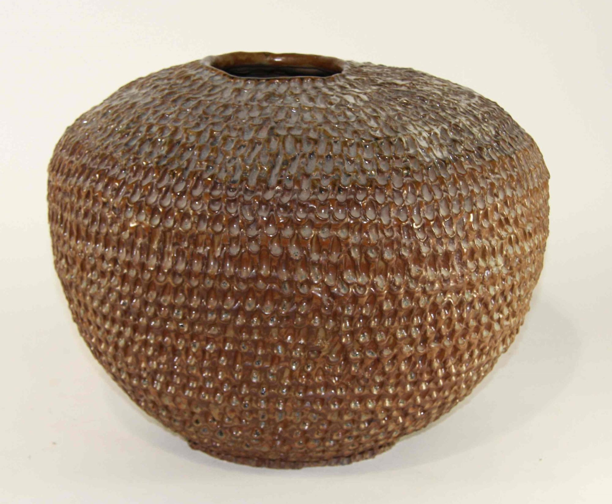A Haeger Pottery Vase Height 15 inches.