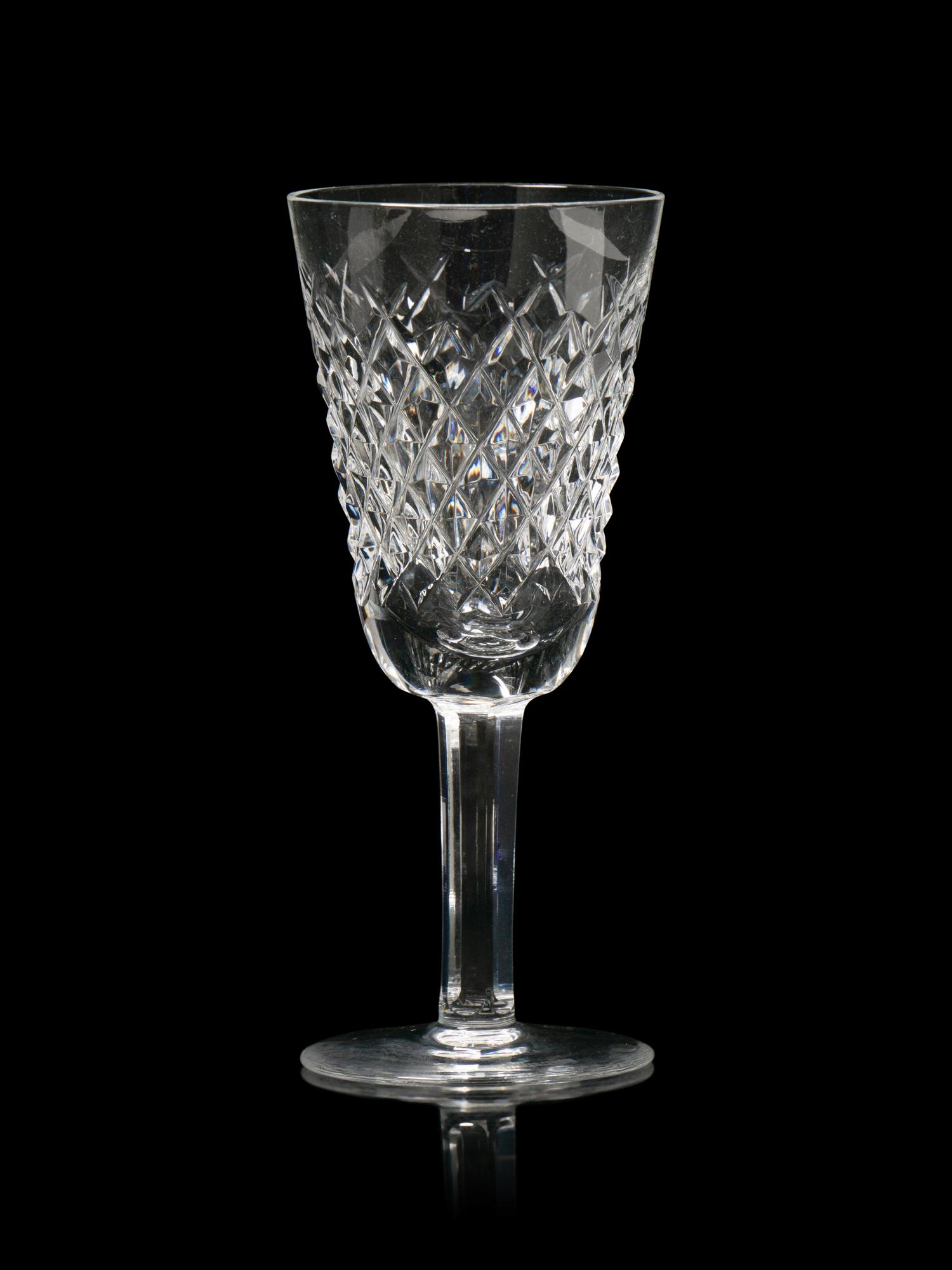 An Assembled Cut Glass Stemware Service