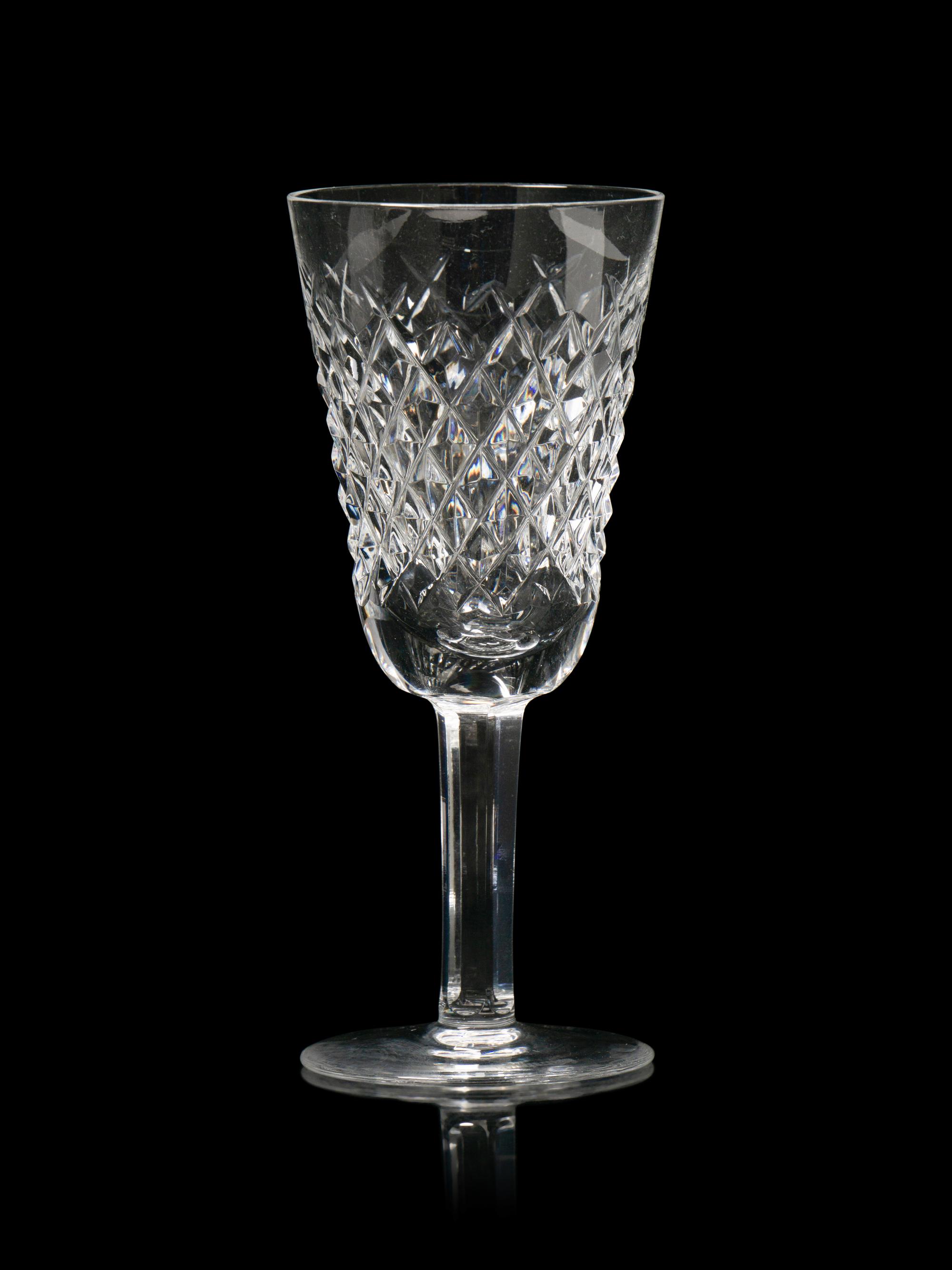 An Assembled Cut Glass Stemware Service