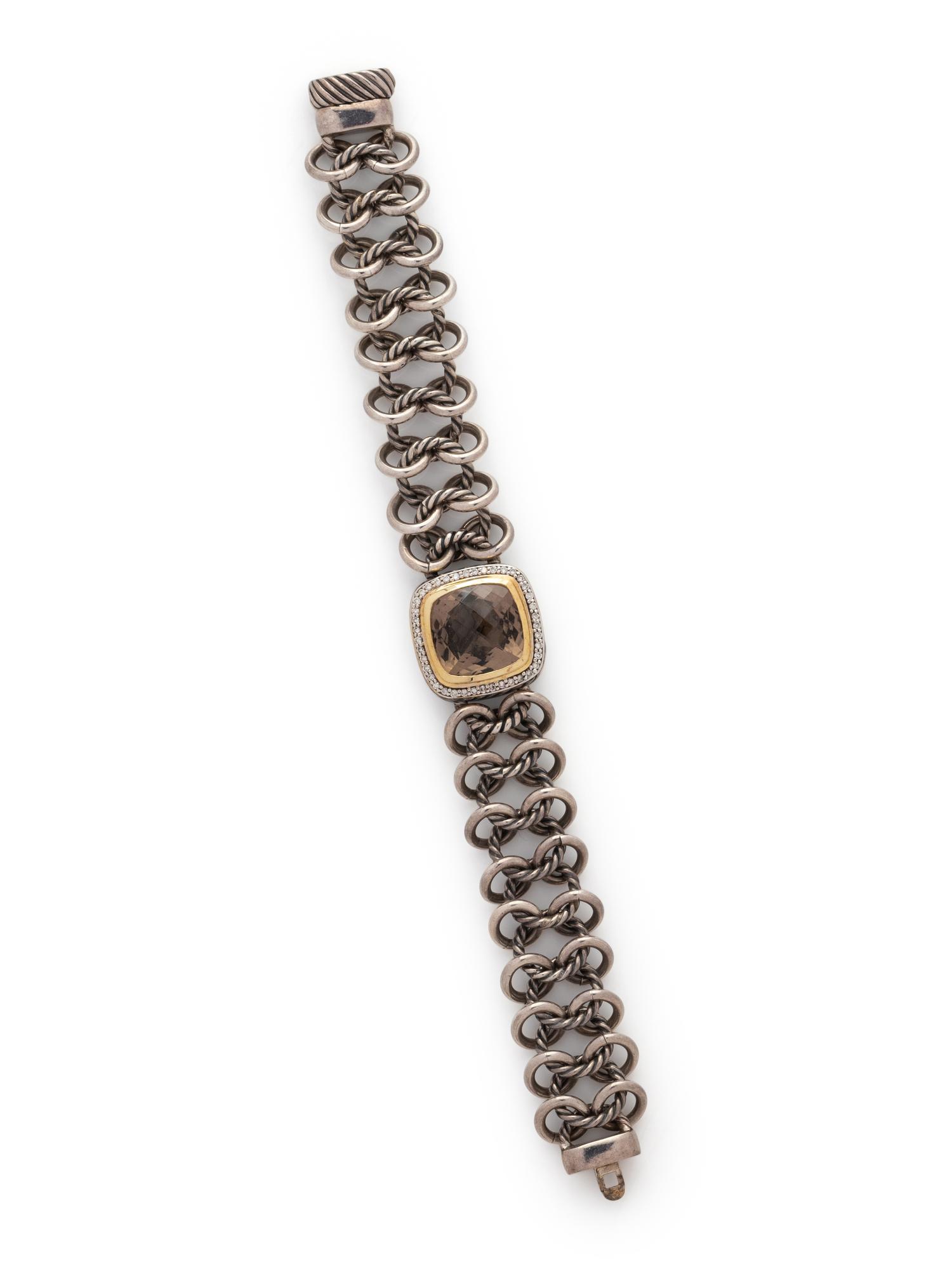 DAVID YURMAN, CITRINE AND DIAMOND BRACELET