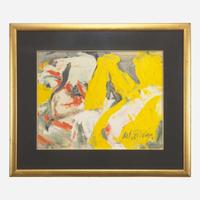 Willem de Kooning (American/Dutch, 1904-1997) The Man and the Big Blonde