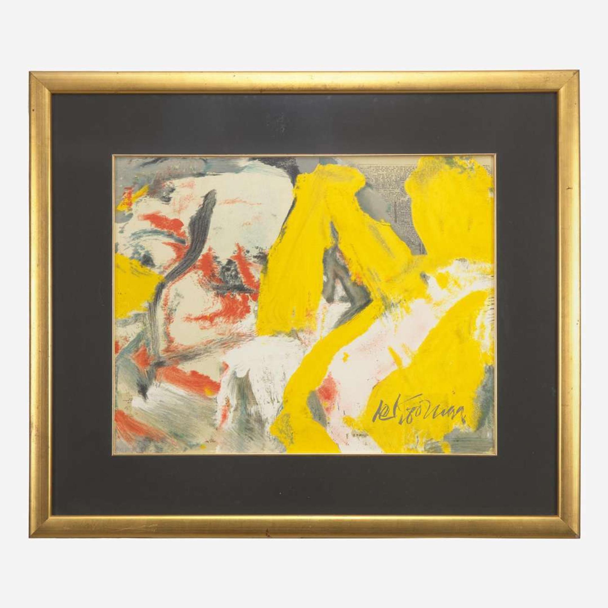 Willem de Kooning (American/Dutch, 1904-1997) The Man and the Big Blonde