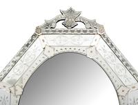 A Venetian Etched Glass Mirror