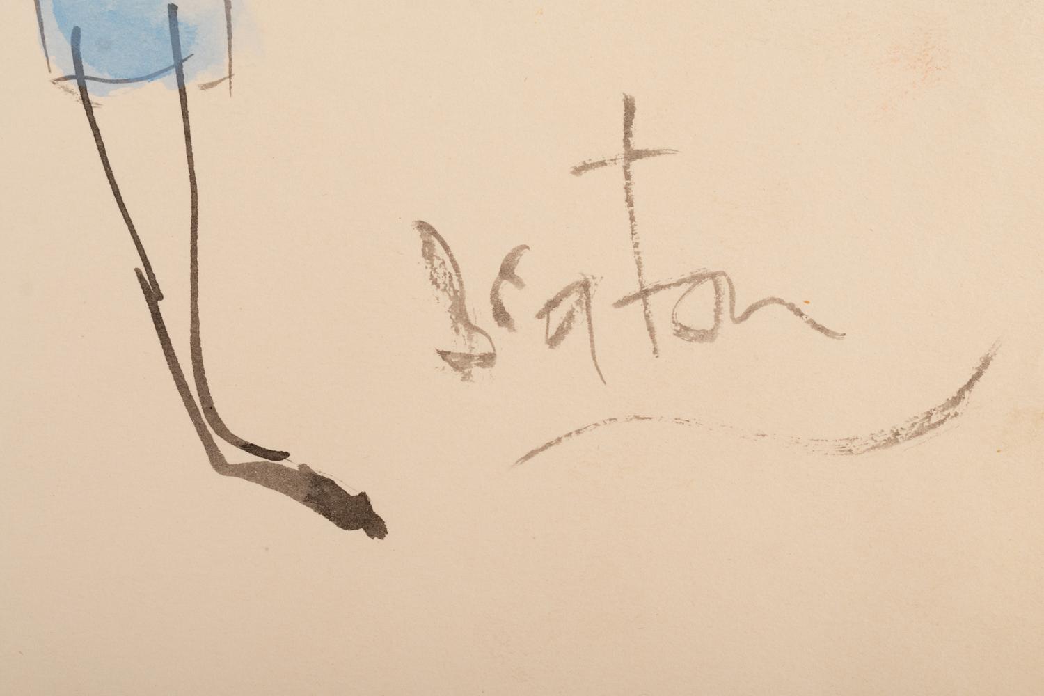 Nine Cecil Beaton Illustrations, 1950s-60s