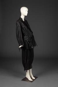 Issey Miyake Black Leather Ensemble, 1980s