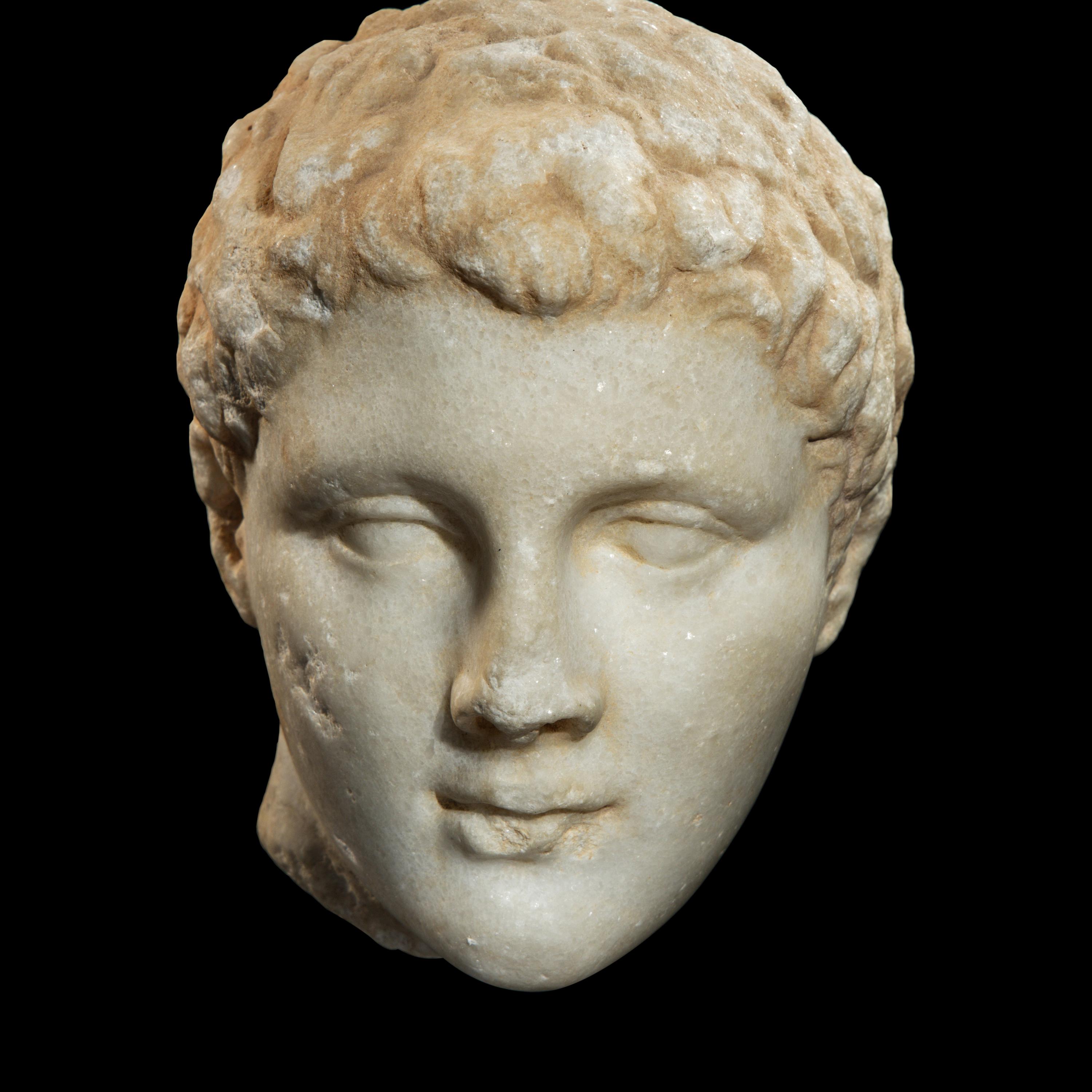 A Greek Marble Head of a Youth