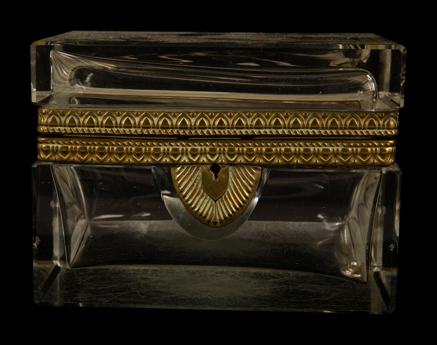 A Group of Four French Glass and Gilt Metal Mounted Desk Objects — 19TH/20TH CENTURY
