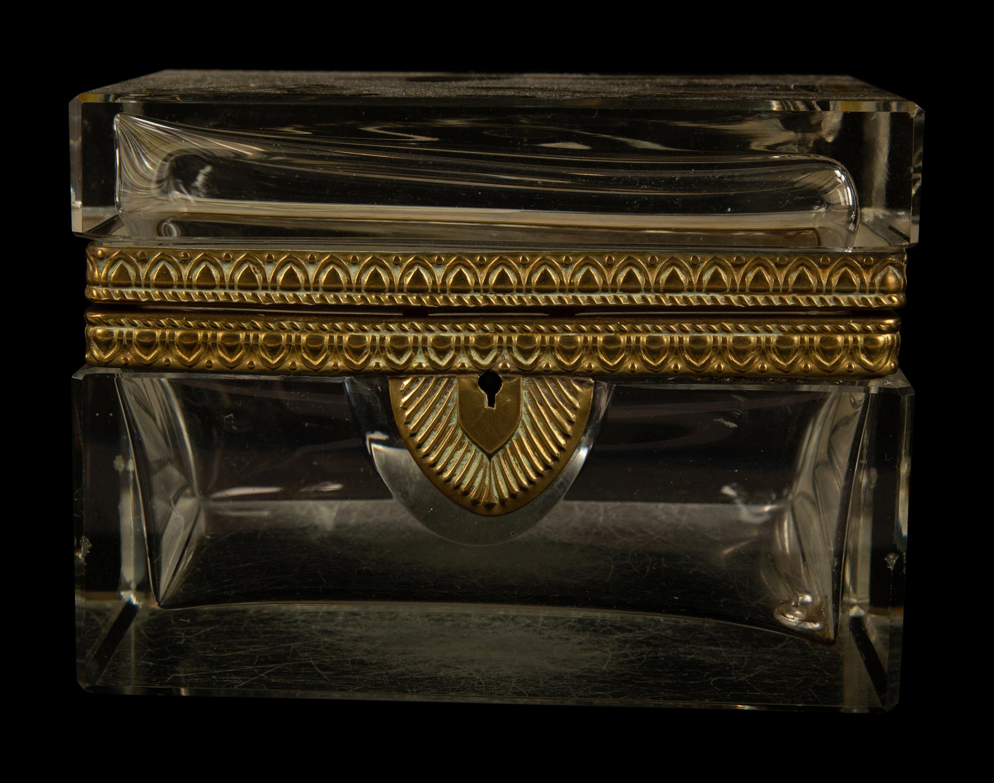 A Group of Four French Glass and Gilt Metal Mounted Desk Objects — 19TH/20TH CENTURY