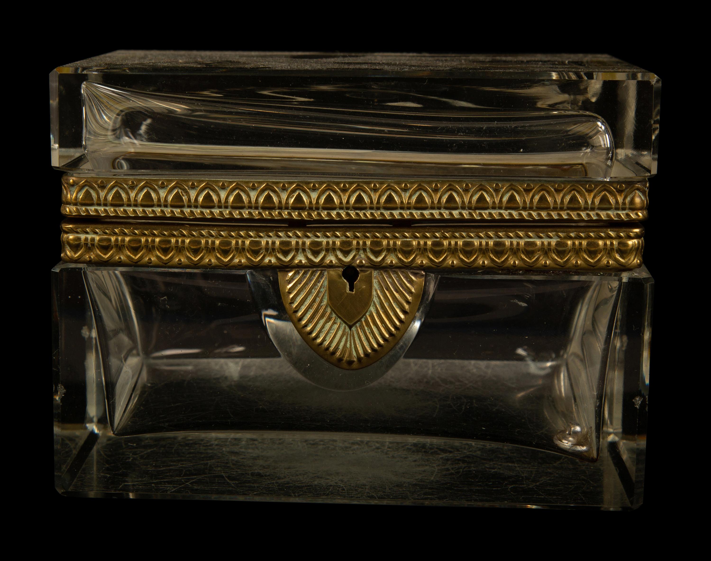 A Group of Four French Glass and Gilt Metal Mounted Desk Objects — 19TH/20TH CENTURY