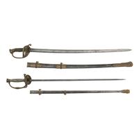 The US Model 1850 Staff & Field Officers Sword & the Model 1860 Staff & Field Officers Sword of Major, later General Gustavus Sniper - 101st NYV and later 185th NYV