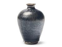 A Chinese "Oil Spot" Glazed Vase, Meiping