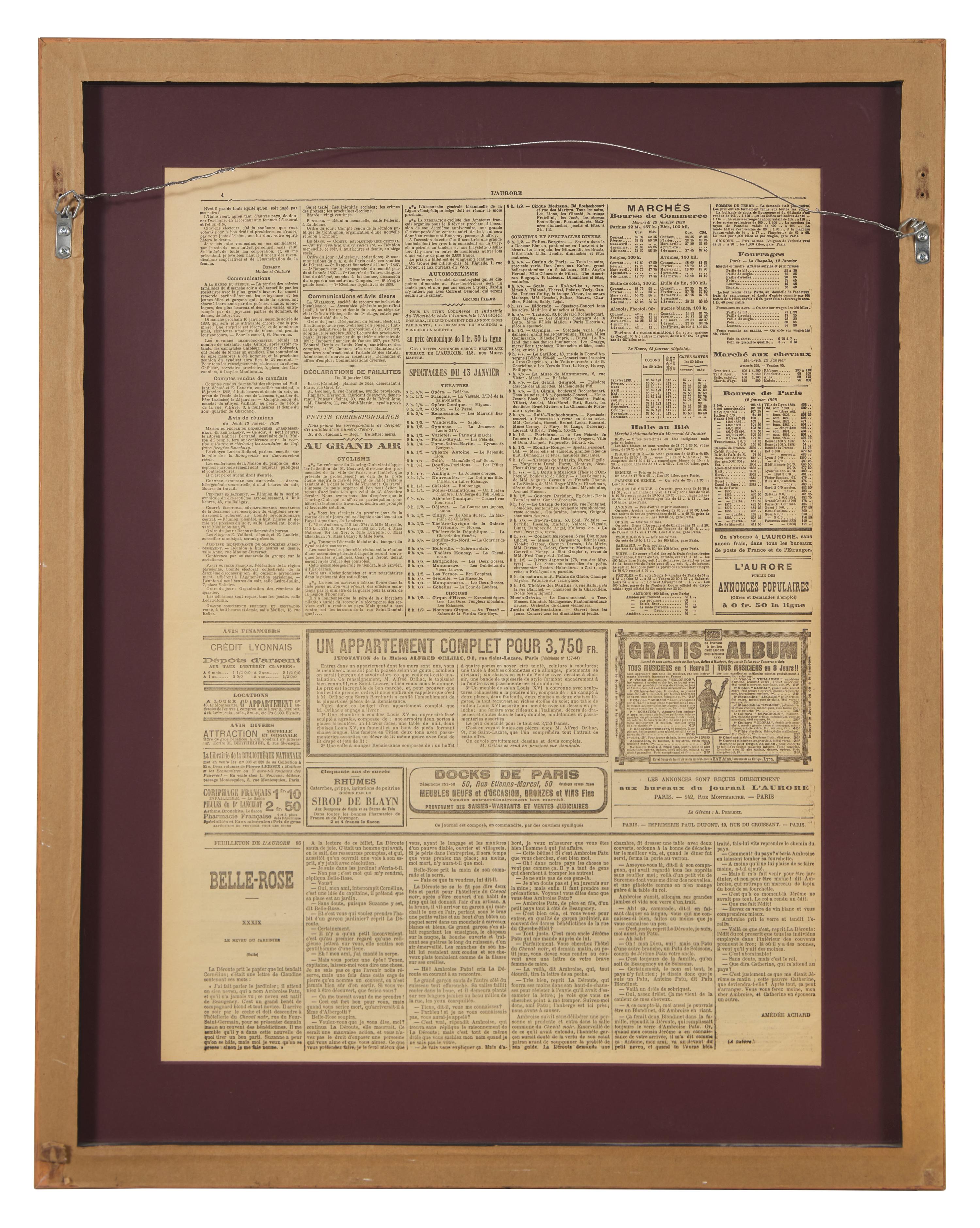 [Dreyfus Affair] [Zola, Emile] J'accuse...!