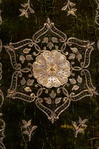 Two Metallic Thread Embroidered Panels