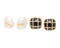 COLLECTION OF MULTIGEM CLIP EARRINGS