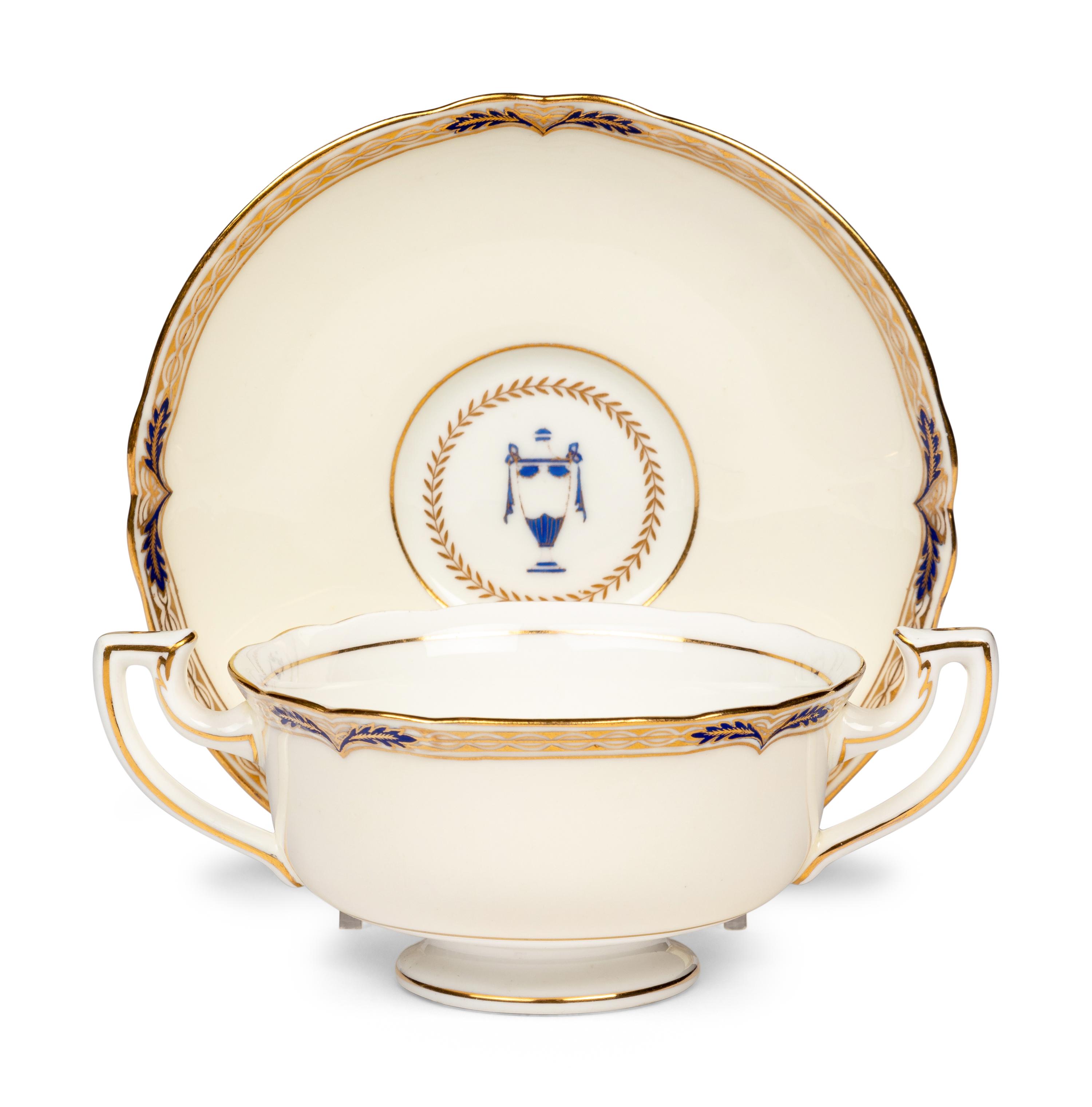 A Minton Porcelain Dinner Service