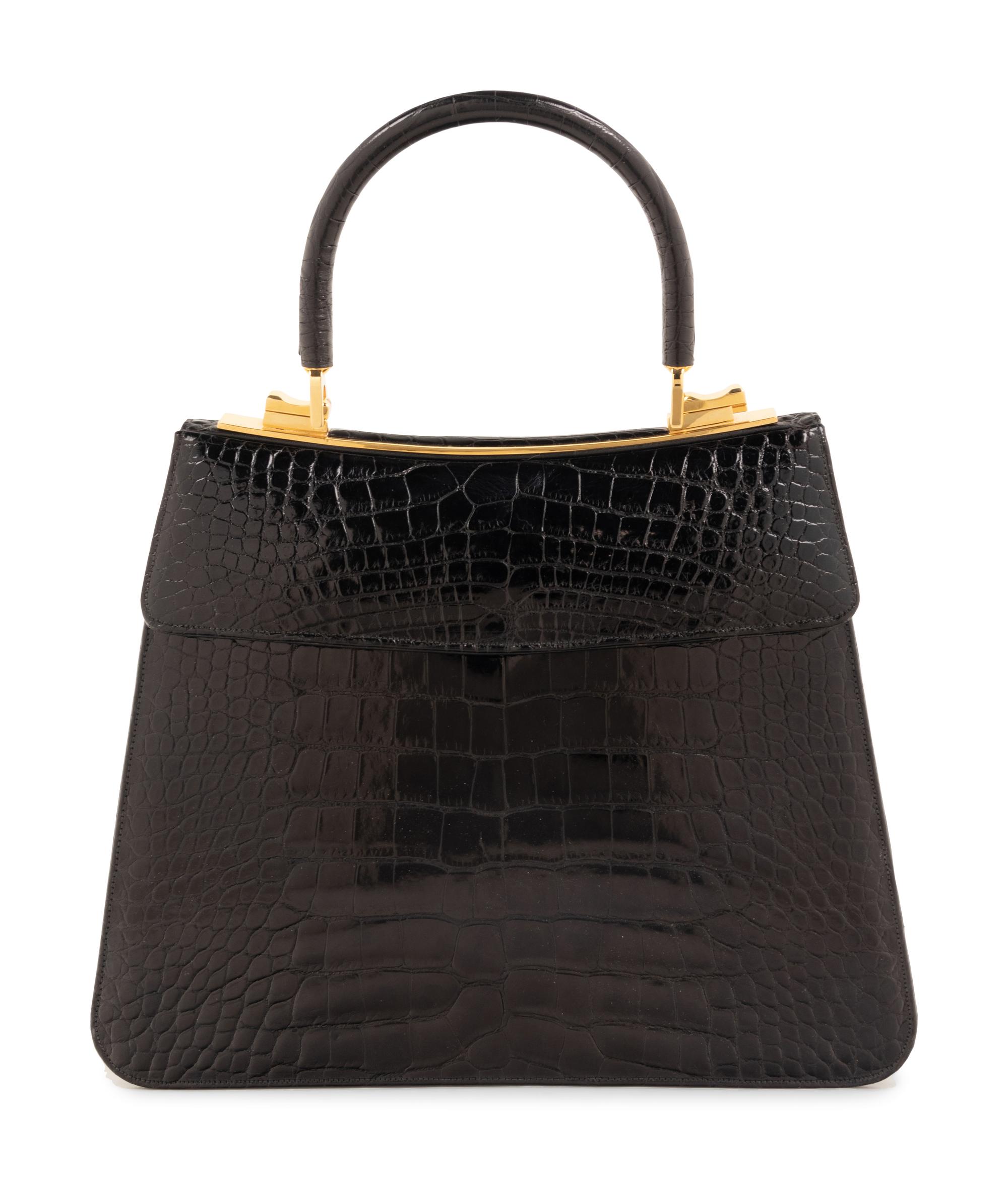Judith Leiber Alligator Flap Bag