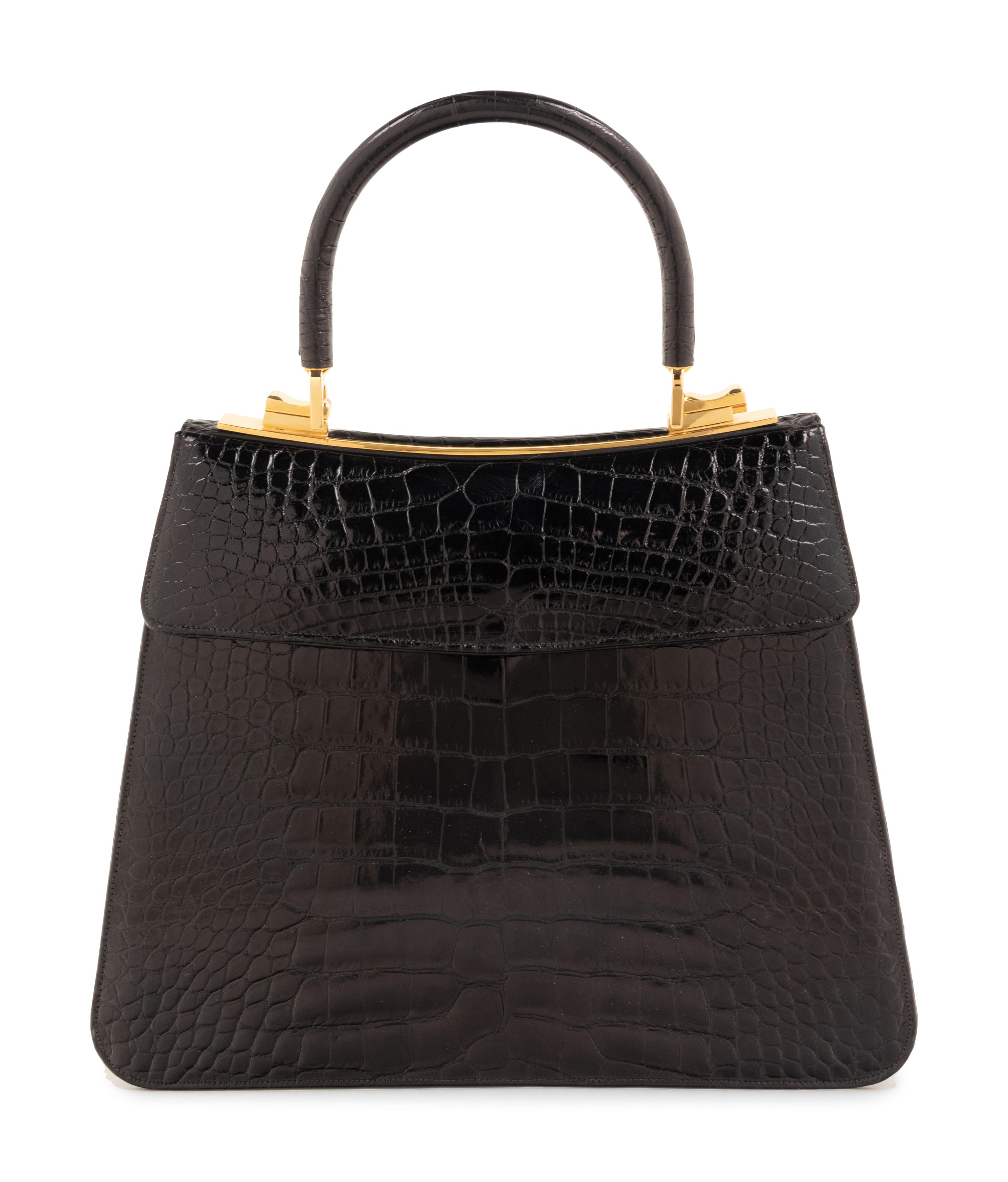 Judith Leiber Alligator Flap Bag