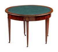 A Louis XVI Style Brass-Mounted Mahogany Games Table — 19TH CENTURY