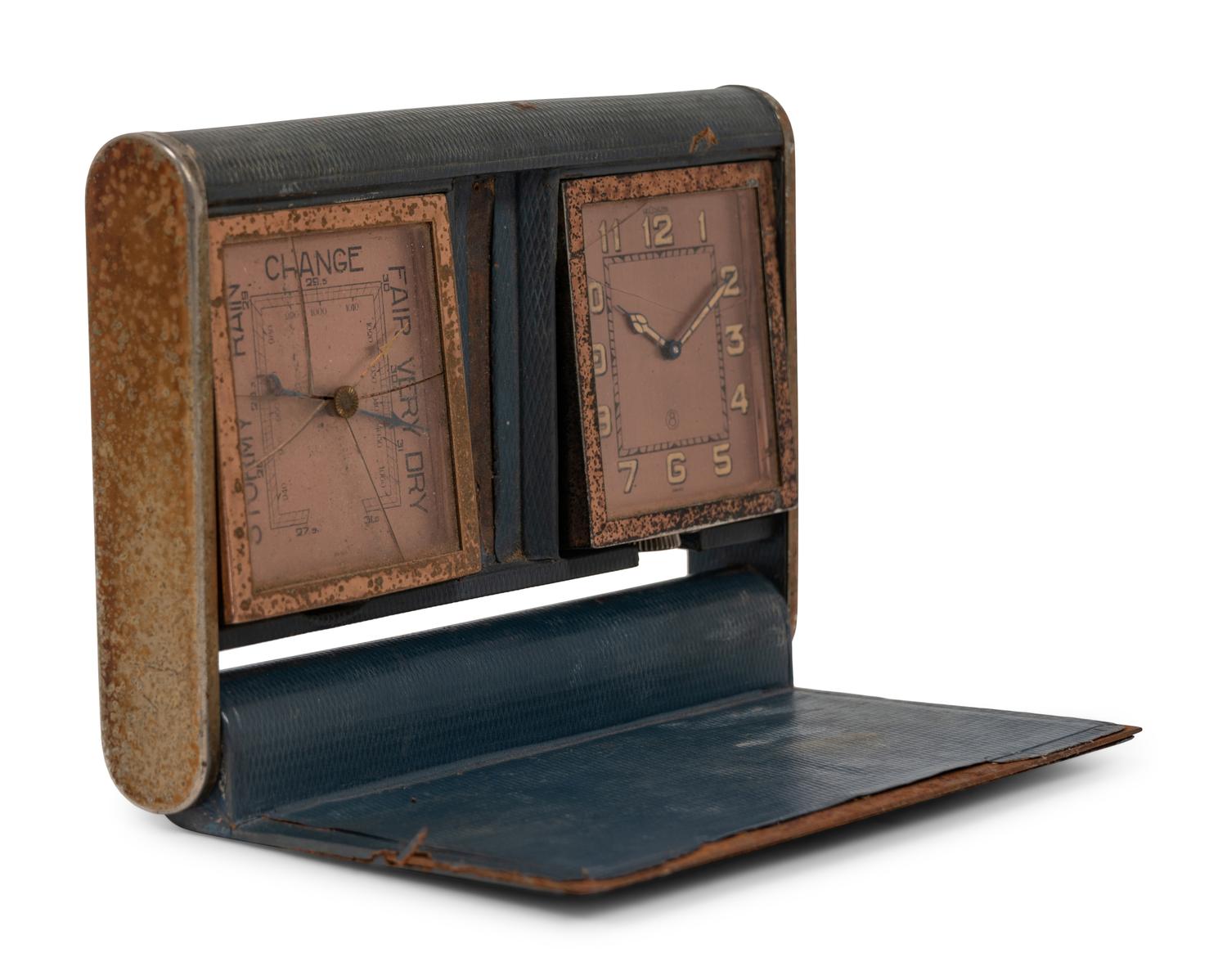 A Desk Clock Presented by the Chicago Cubs to Manager Jimmie Wilson on Wilson's 43rd Birthday.