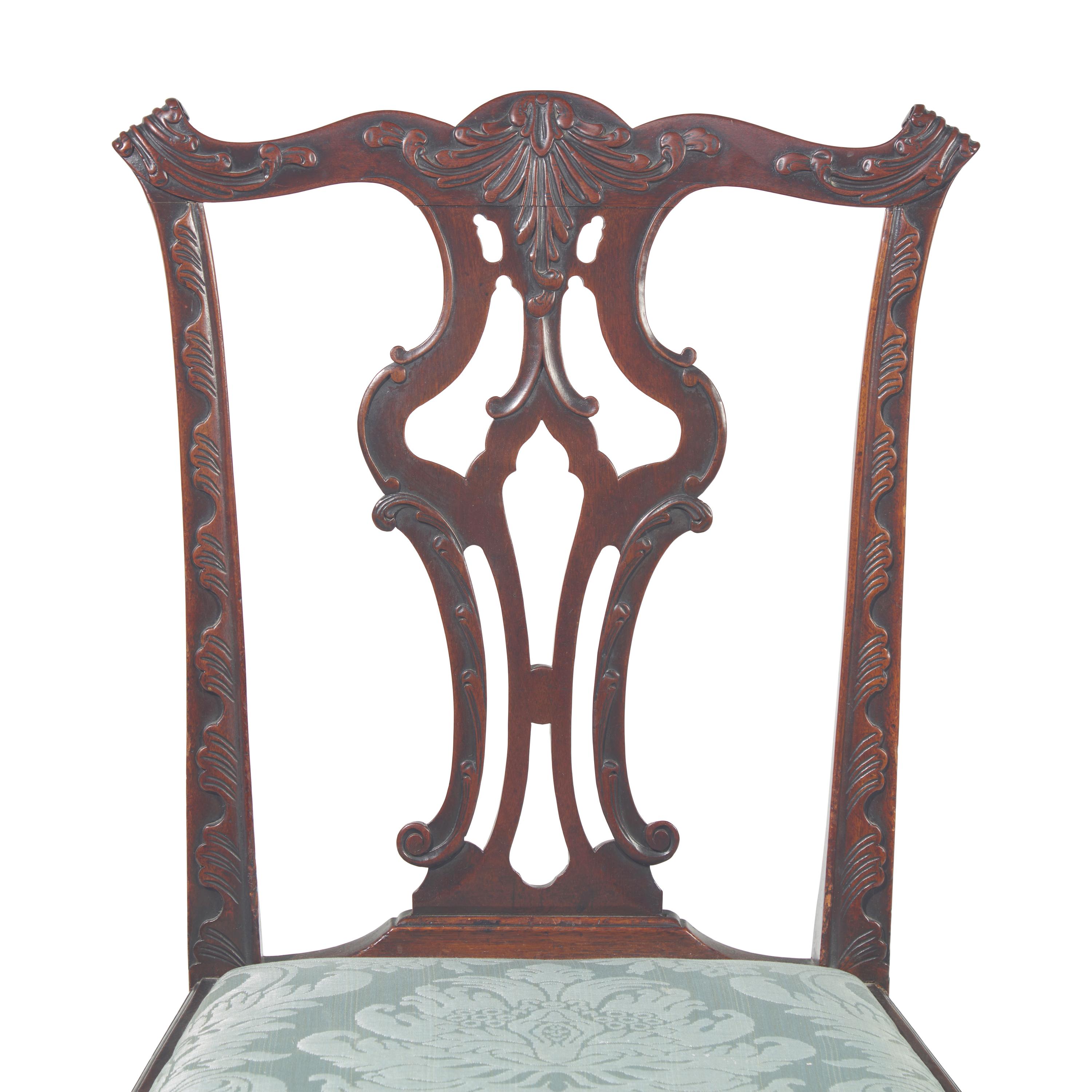 A Pair of George III Carved Mahogany Side Chairs | Freeman's