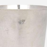 A silver beaker Andrew Tyler (1692-1741), Boston, MA, 1721