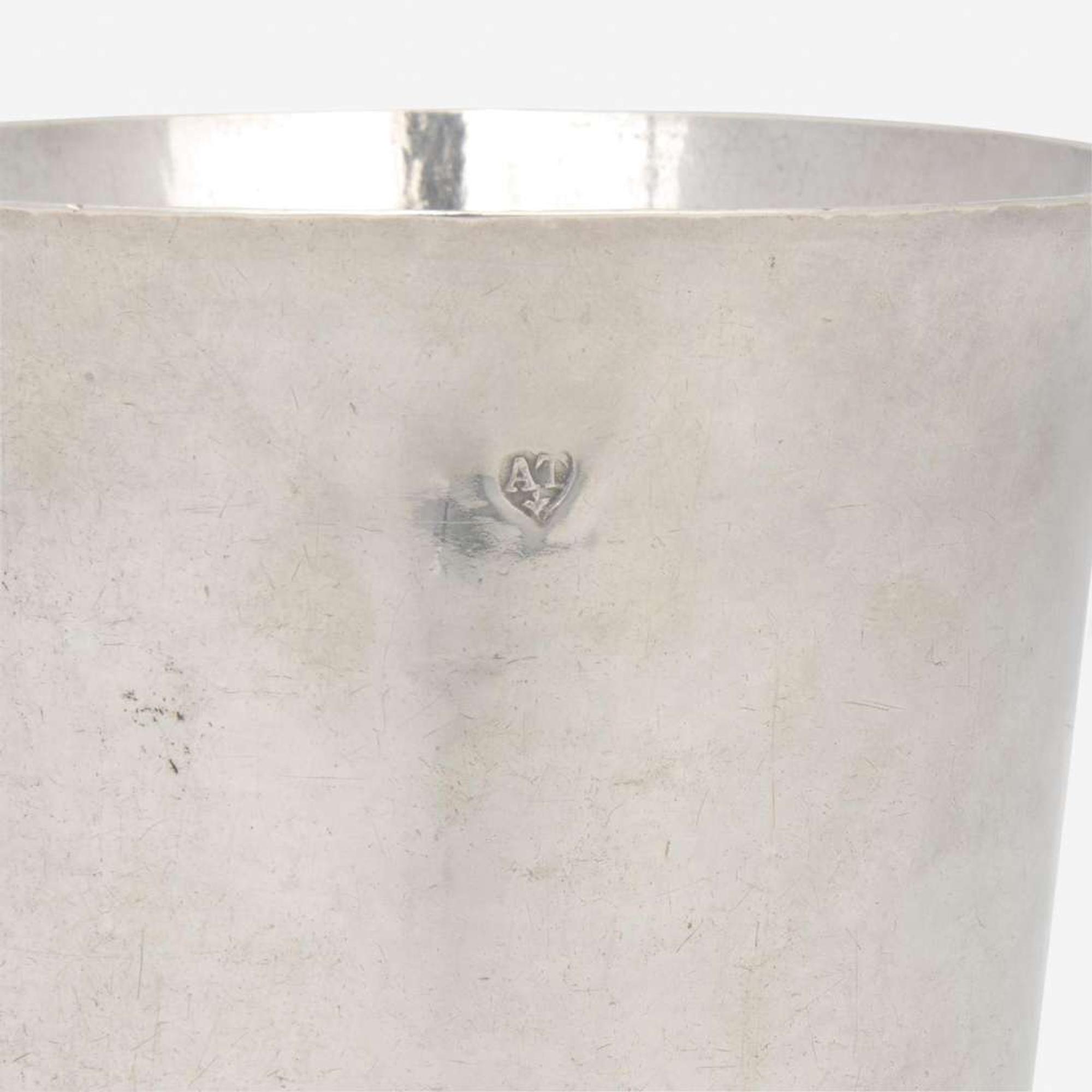 A silver beaker Andrew Tyler (1692-1741), Boston, MA, 1721