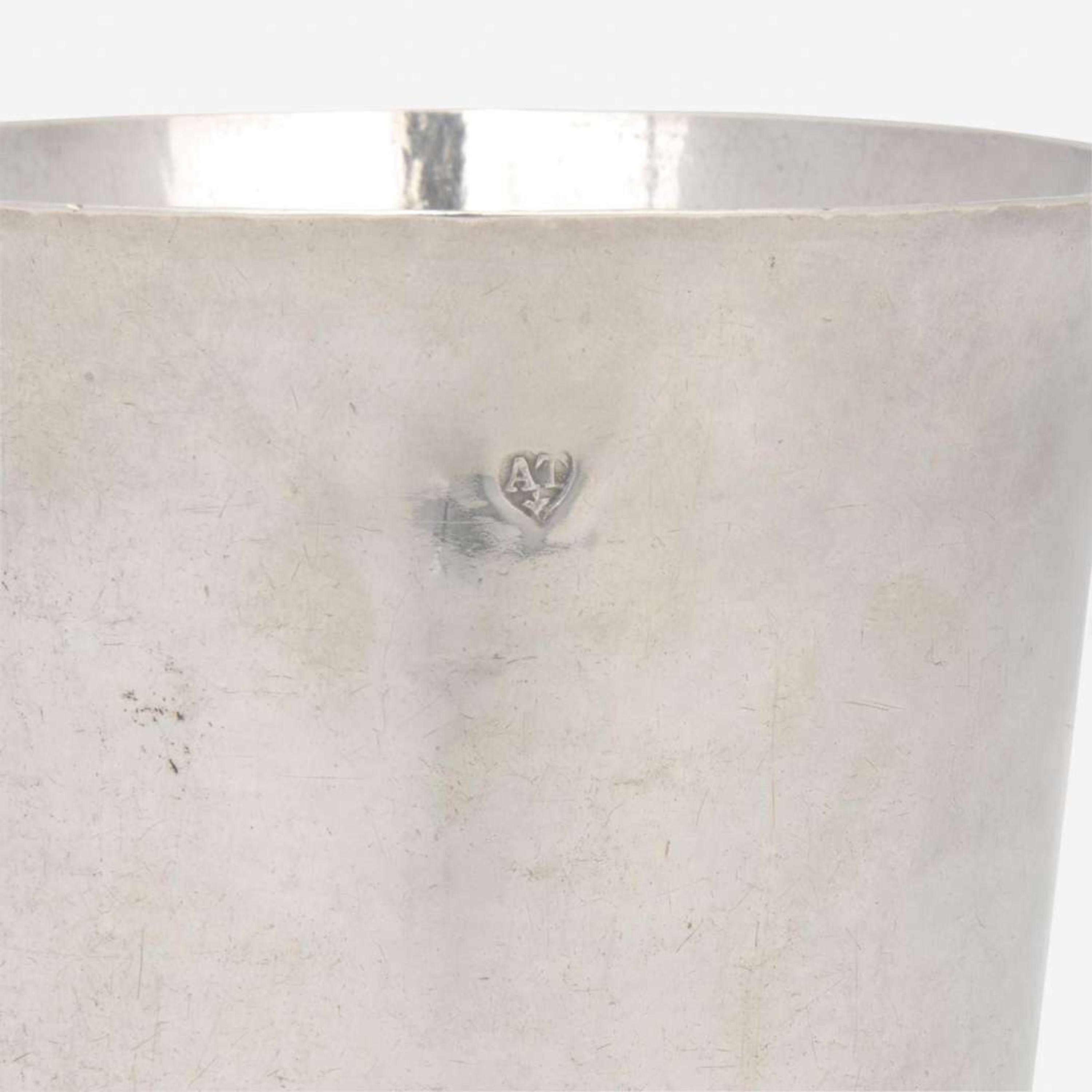 A silver beaker Andrew Tyler (1692-1741), Boston, MA, 1721