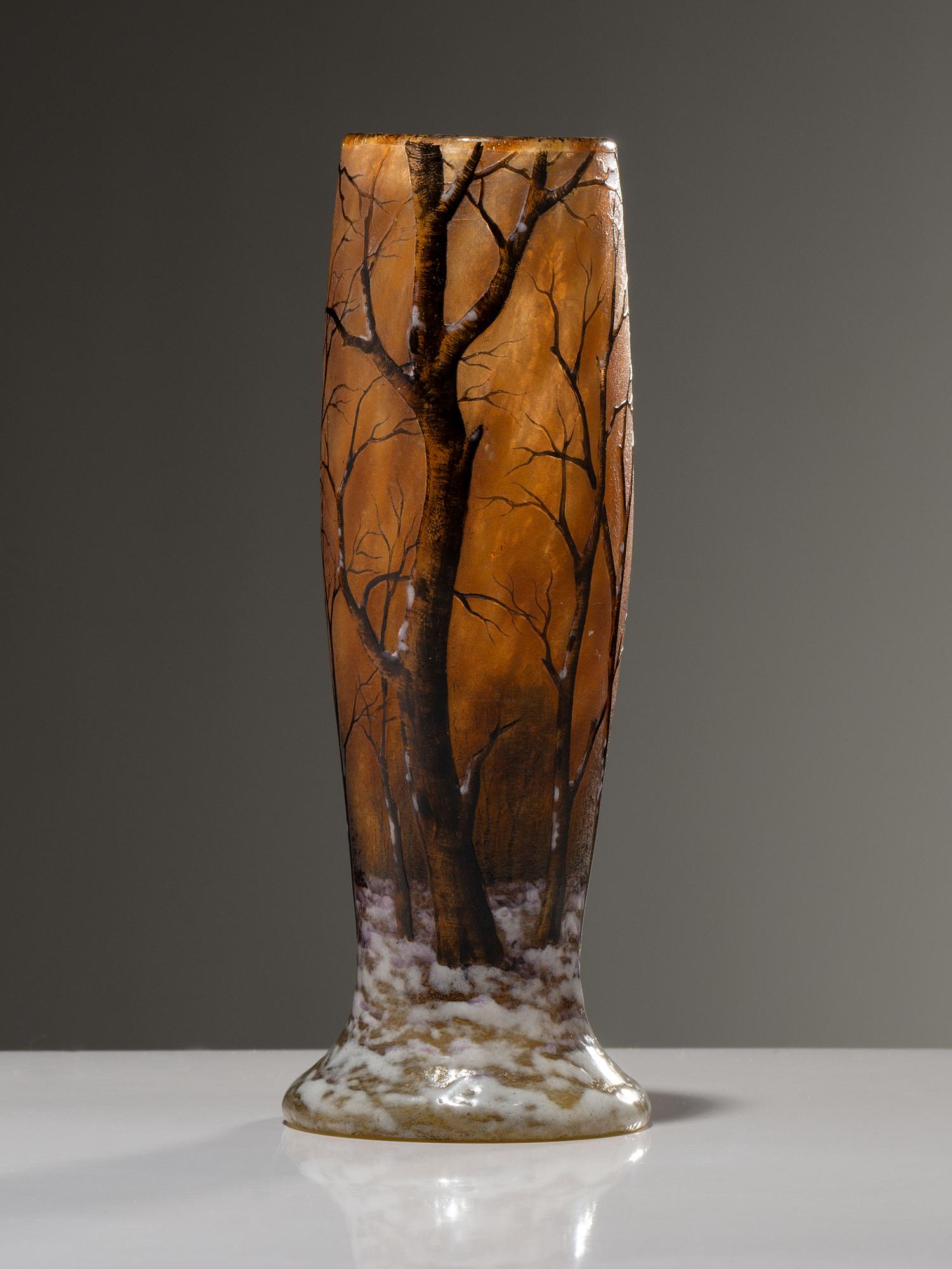 Winter Scene Vase