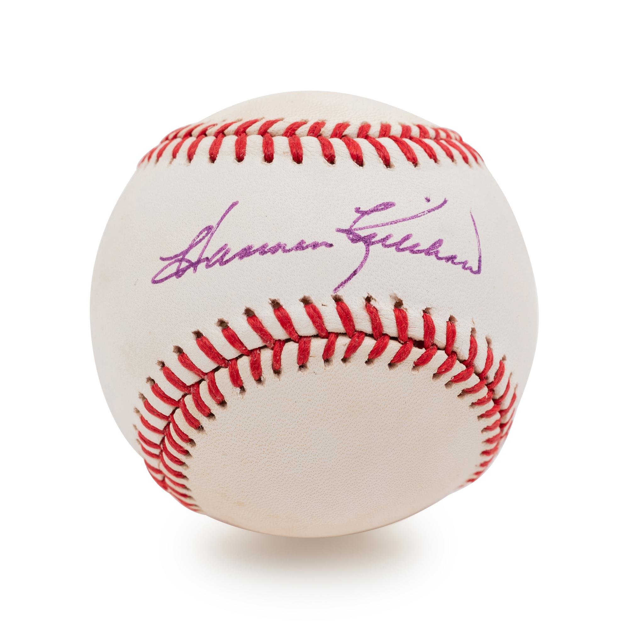 A Group of Nine Baseball Hall of Fame and Notables Signed Autograph Items (BAS Beckett Authentication Services Certified),