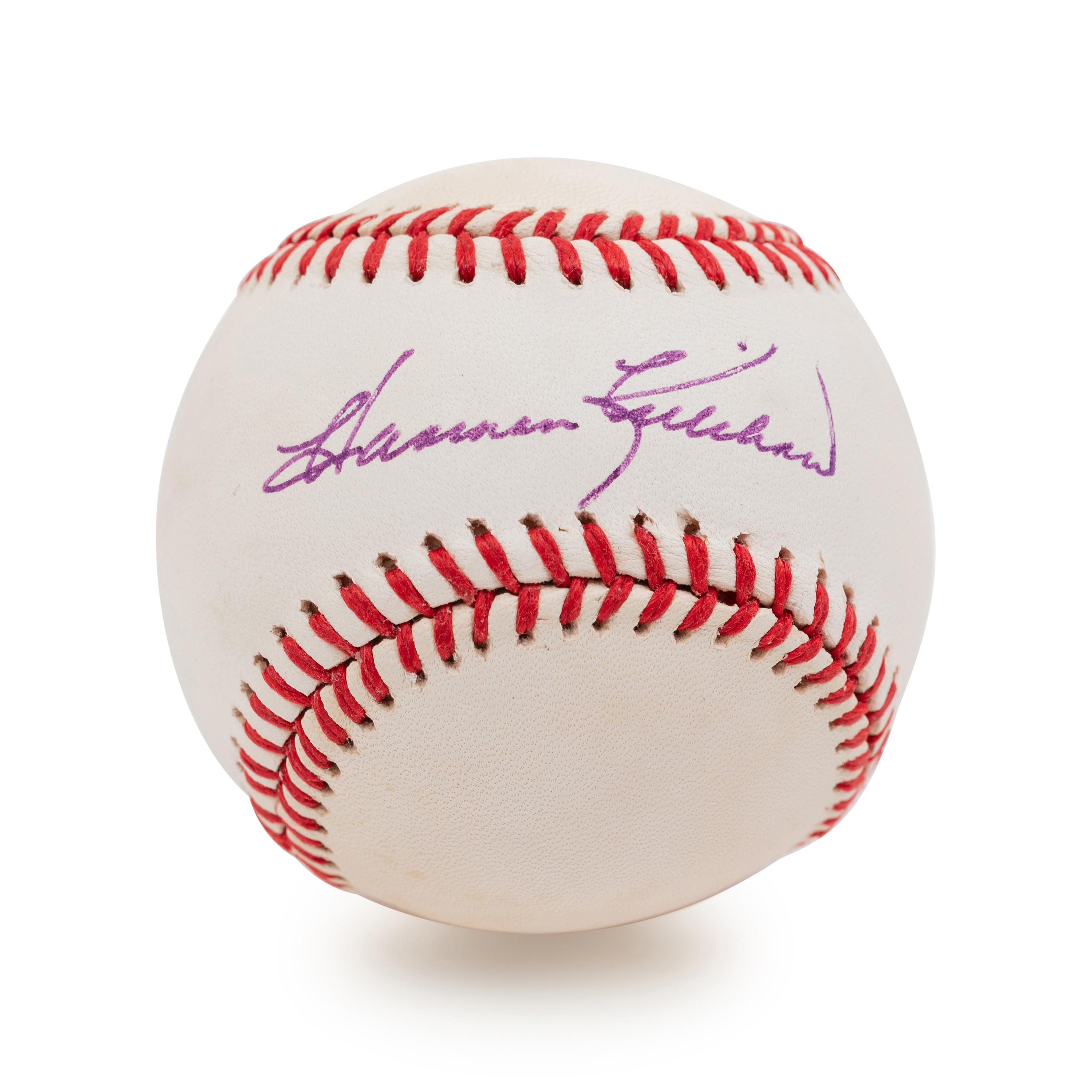 A Group of Nine Baseball Hall of Fame and Notables Signed Autograph Items (BAS Beckett Authentication Services Certified),