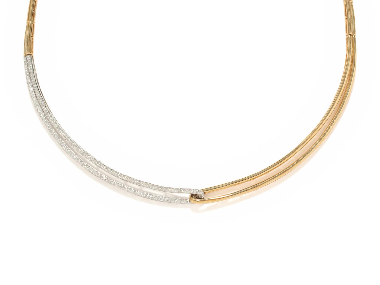 EFFY, BICOLOR GOLD AND DIAMOND NECKLACE