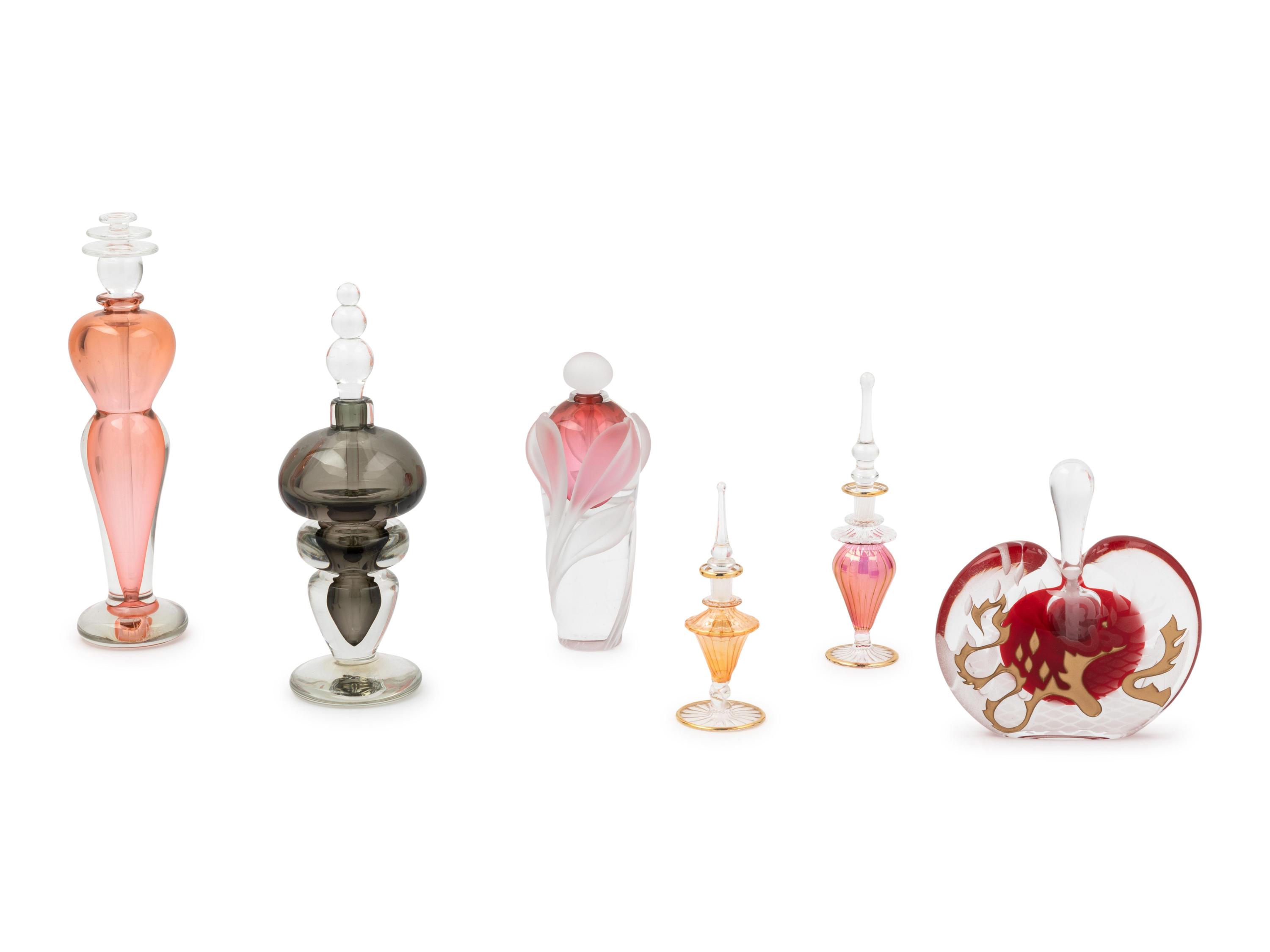 Each with stopper, including two by Thomas Buscher