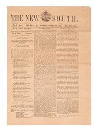 [CIVIL WAR] The New South . Oct. 1862 issue ft. coverage of Port Royal Experiment in South Carolina.