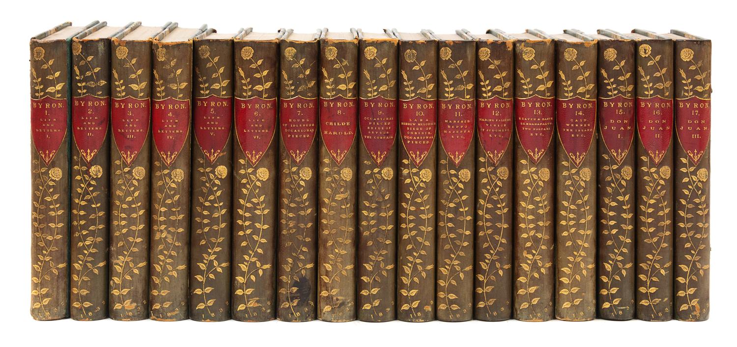 [BYRON, George Gordon (1788-1824)]. MOORE, Thomas (1779-1852). The Works of Lord Byron. London: John Murray, 1832-1833.