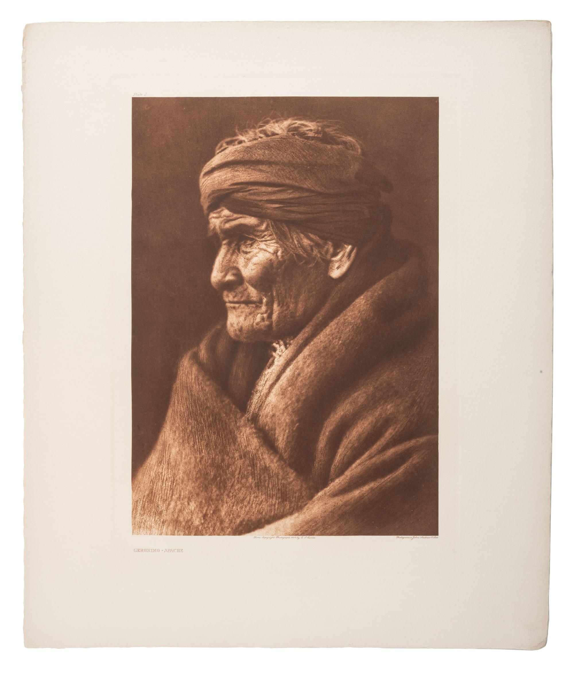 CURTIS, Edward (1868-1952). Group of 22 photogravures, most from portfolio 1 of The North American Indian.