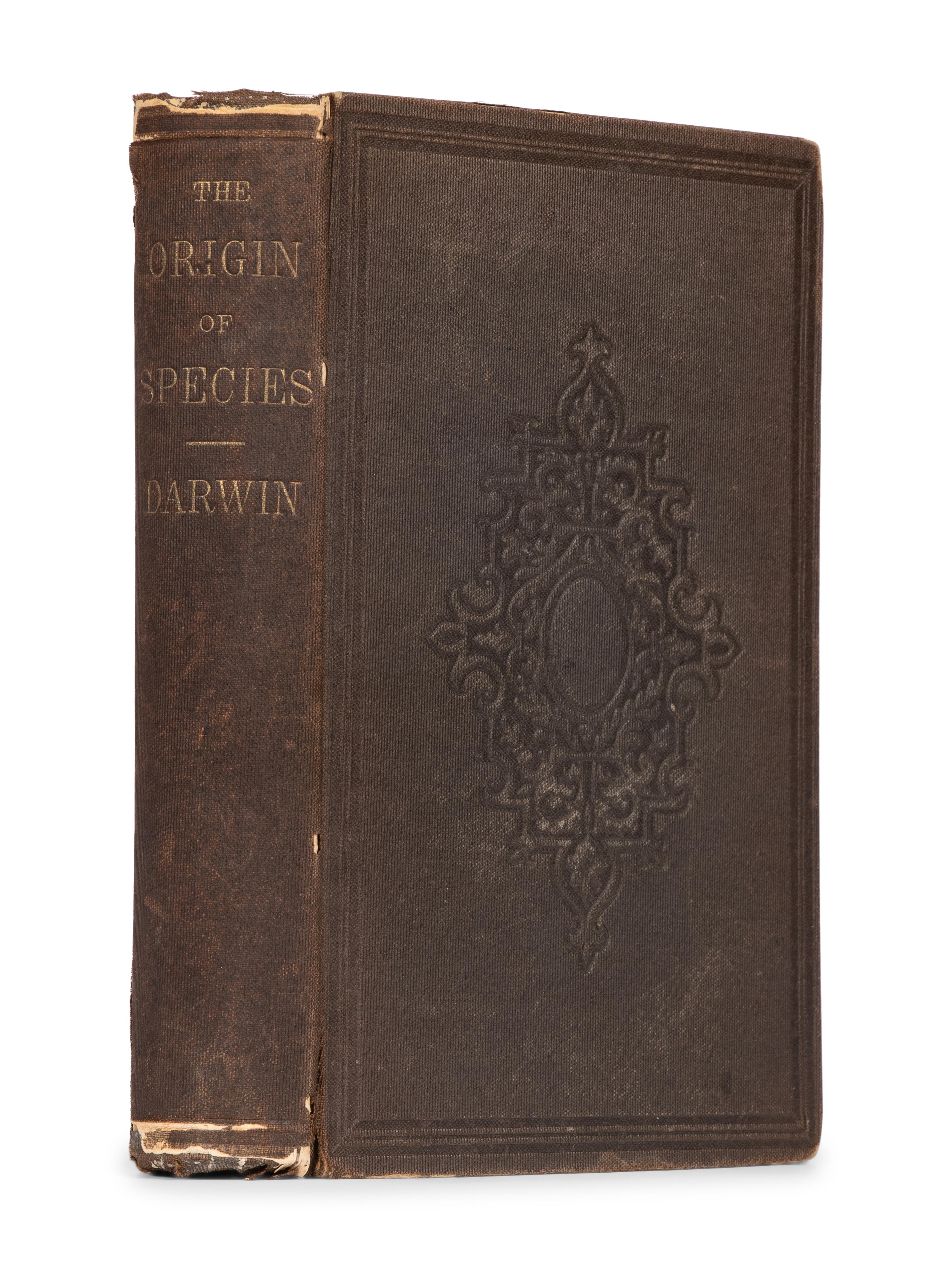 DARWIN, Charles (1809-82). On the Origin of Species by means of natural selection . New York: D. Appleton, 1860.