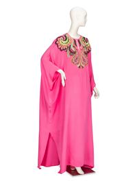 EMILIO PUCCI, PINK HEAVILY EMBELLISHED KAFTAN