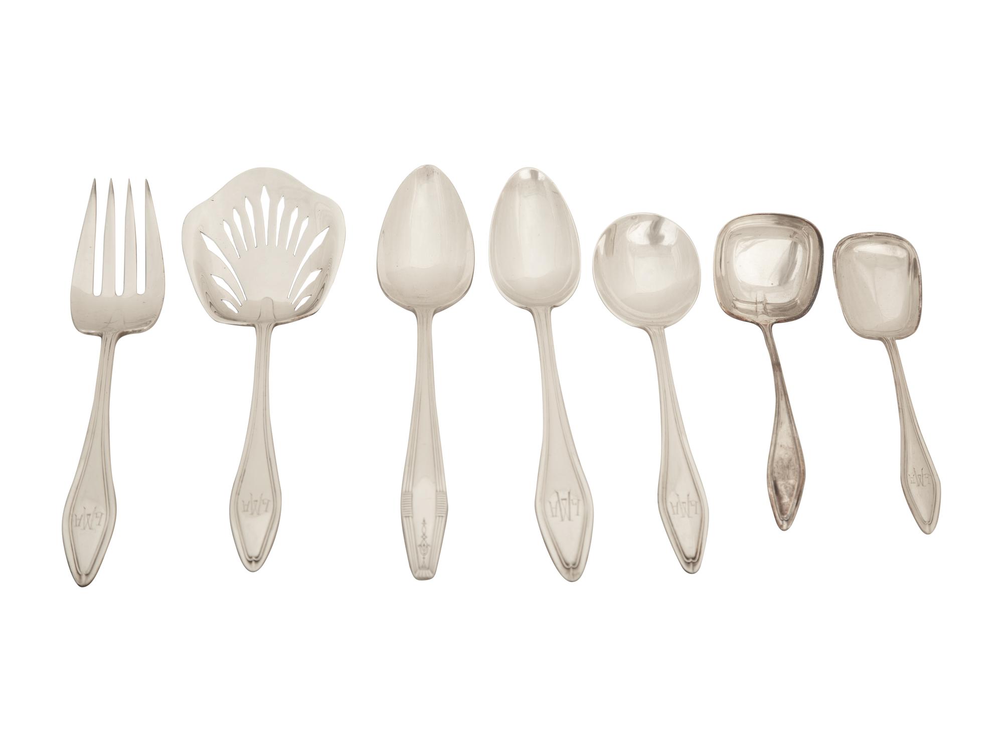 An American Silver Flatware Service