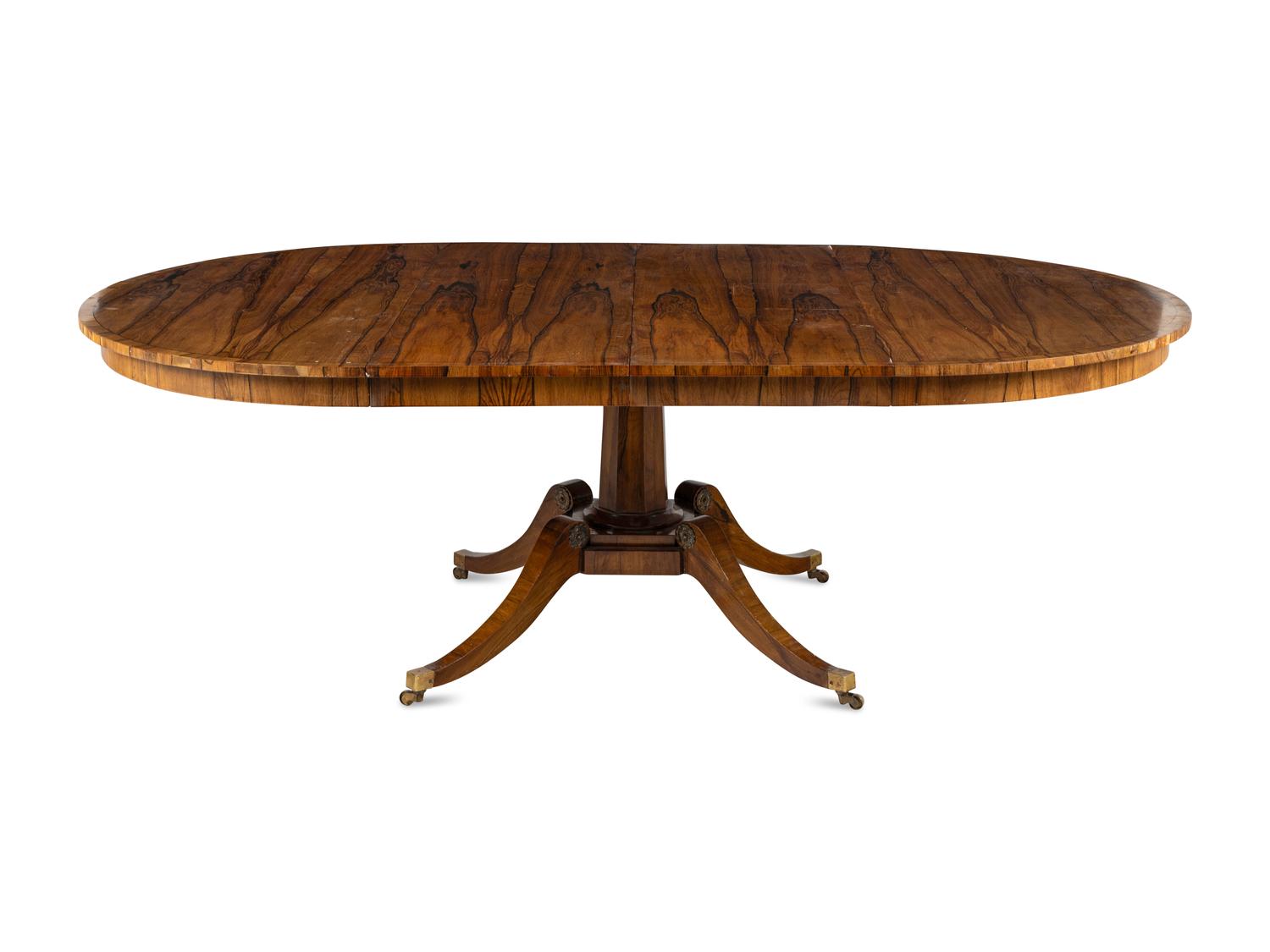 An English Rosewood Extension Dining Table