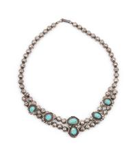 Navajo Silver and Turquoise Choker