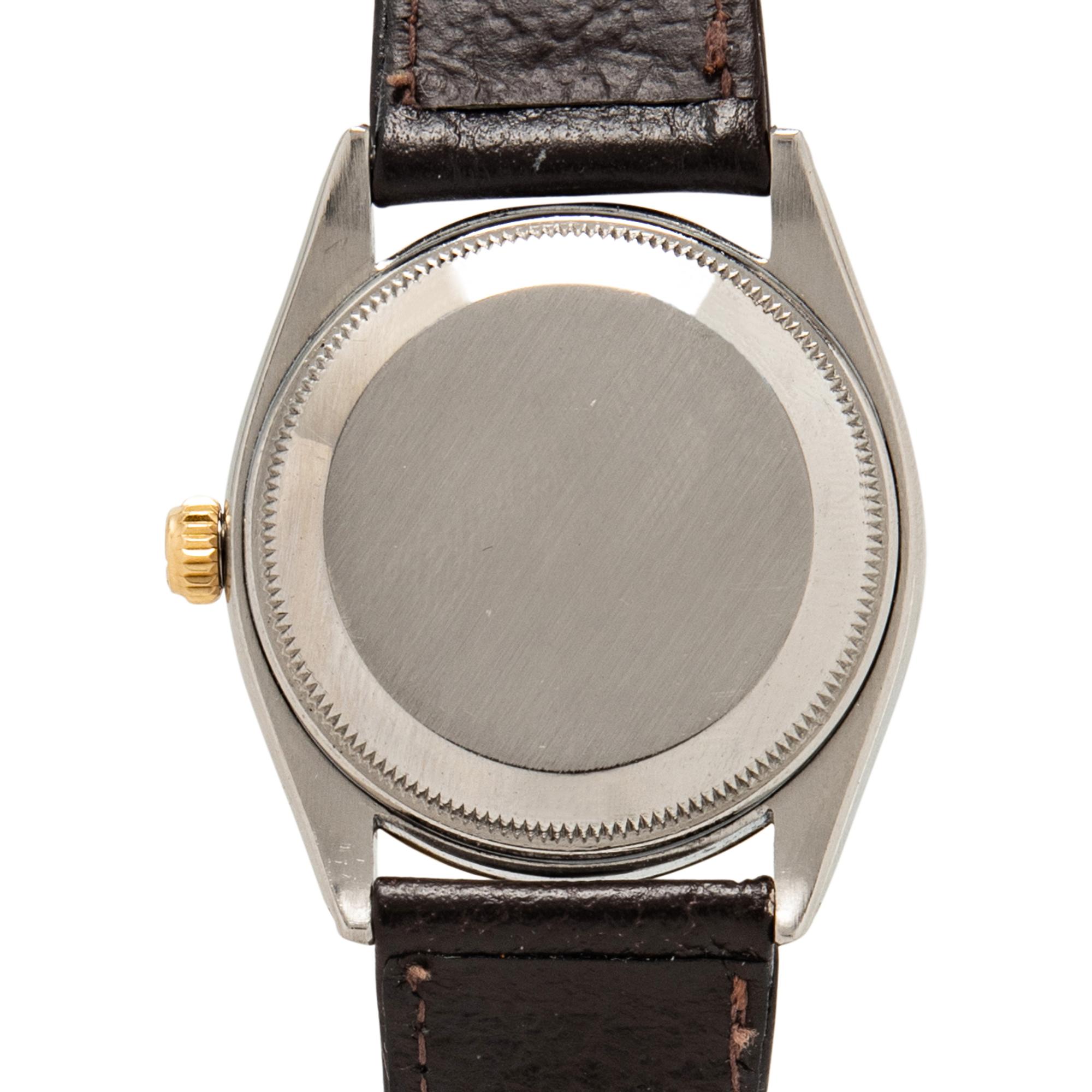 ROLEX, REF. 6564 STAINLESS STEEL AND 14K YELLOW GOLD 'OYSTER PERPETUAL' WATCH