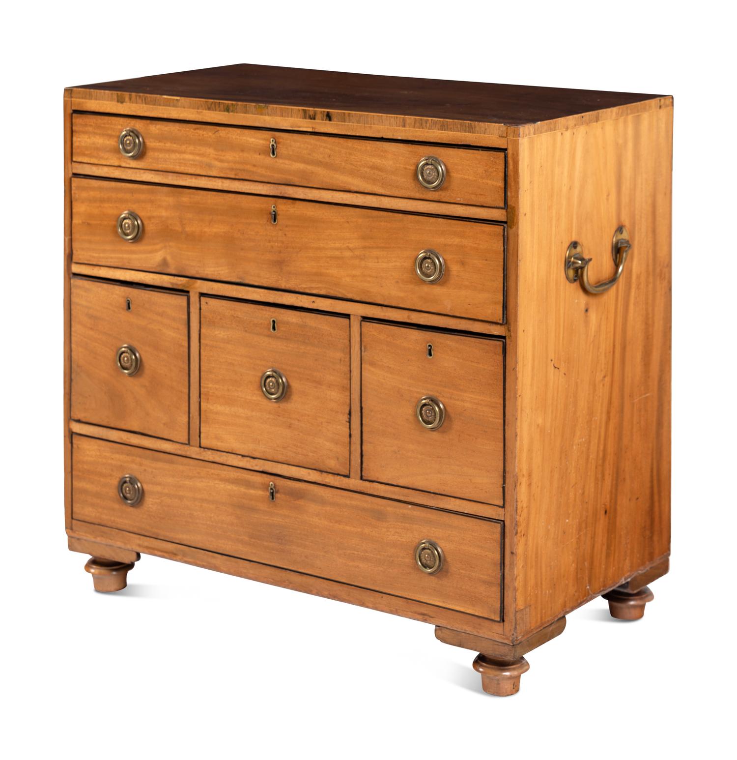 A Regency Mahogany Campaign Chest